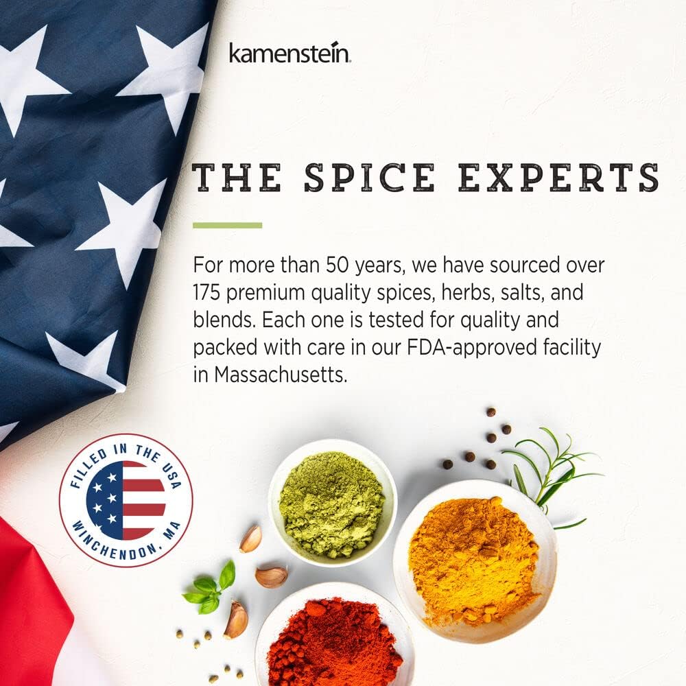15 Countertop 5 9.5 5.8 9 Kamenstein Jar Lincoln Spice Rack with Spices Included, FREE Spice Refills for Years, Chrome