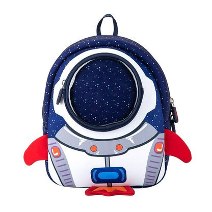 JiePai Toddler Rocket Backpack Leash Anti-lost Waterproof 3D Cartoon Kids Backpack