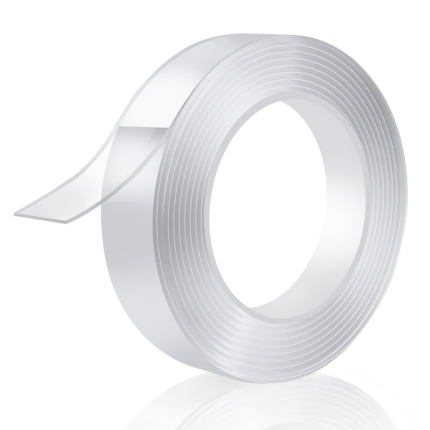 P7yaumy Double Sided Tape Heavy Duty 1.2in×20ft, Nano Tape Double Sided, Removable Traceless Two Sided Adhesive Tape, Clear Mounting Tape Double Sided Tape for Walls, Hanging Picture,Poster,Carpet
