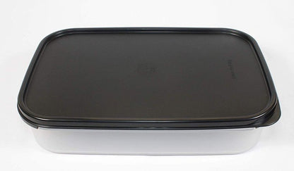 Tupperware Modular Mates Rectangle 1 Black Seal Holds 8.5 Cups