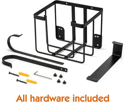 ORLESS Ironing Board Hanger - Over The Door/Wall Mount Storage Solution for Laundry Room, Black