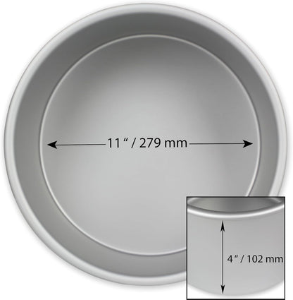 PME Professional Aluminum Bakeware, Round 11 x 4in