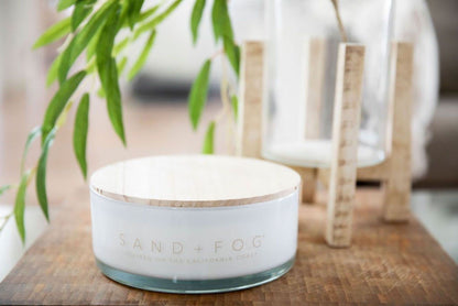 Sand + Fog Scented Candle - Honey Tobacco - Additional Scents and Sizes – 100% Cotton Lead-Free Wick - Luxury Air Freshening Jar Candles - Perfect Home Décor for Your Cocktail Table – 23 oz