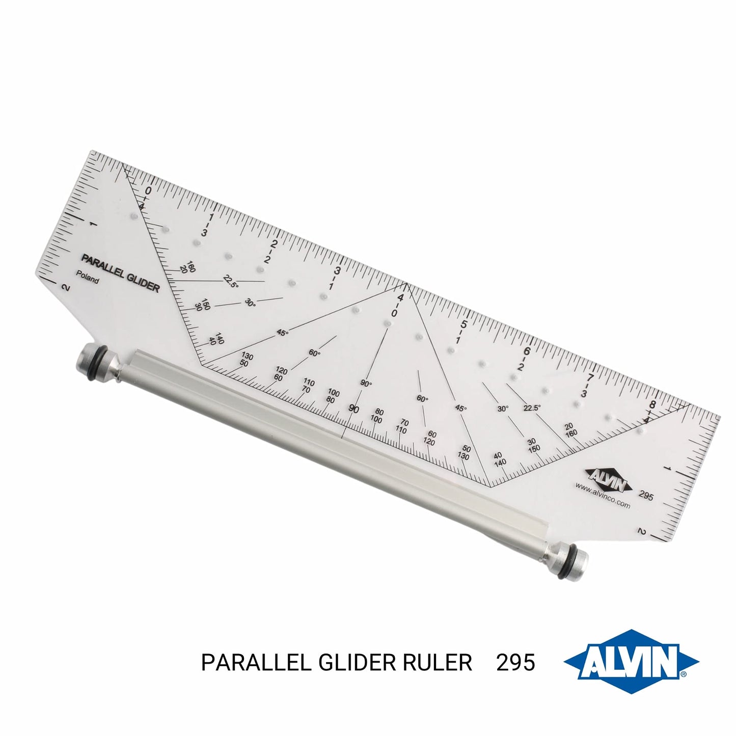 Alvin, 295M, Easy-To-Use Professional Parallel Glider Metric - 10 Inches