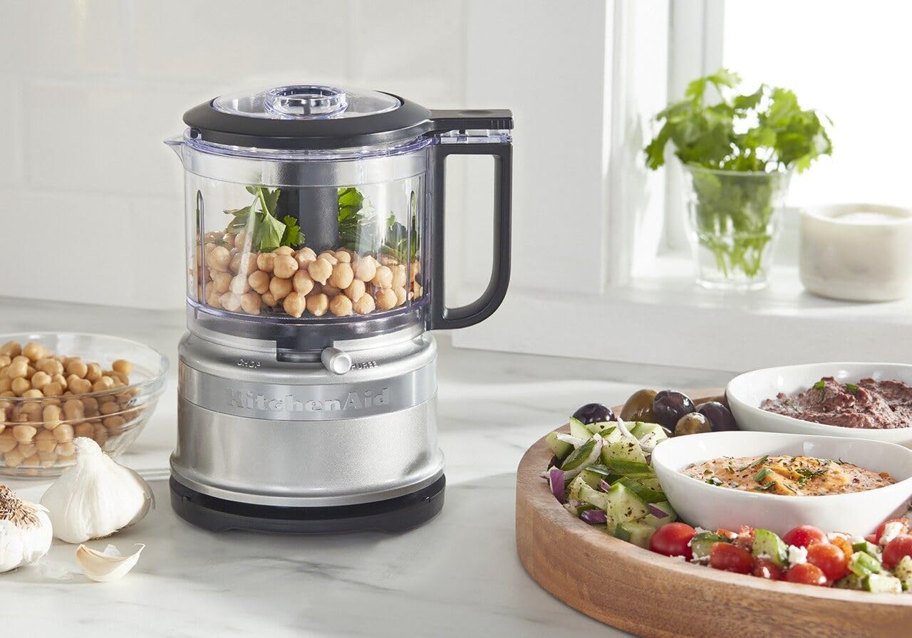 KitchenAid 3.5 Cup Food Chopper KFC3516CU, Contour Silver