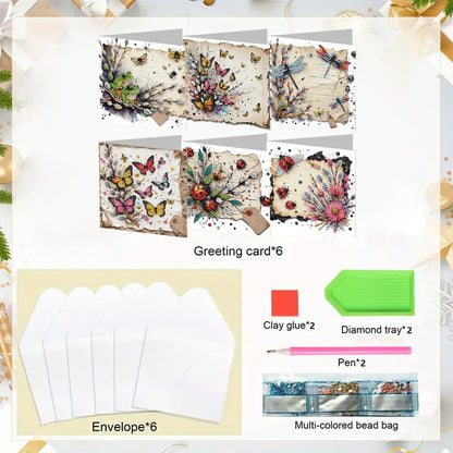 Sulunmo DIY Diamond Art Cards Kits for Adults, 5D Diamond Painting Kits Art Birthday Cards Birthday Gifts for Families, Friends, Partners(6Pcs with Envelopes Fantasy Cards-54) (Fantasy-Cards-54)