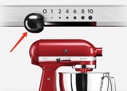 Mixer Speed Control Knob Replacement Part, Plastic Lock Lever Black Knobs Kit for KitchenAid Stand Mixers