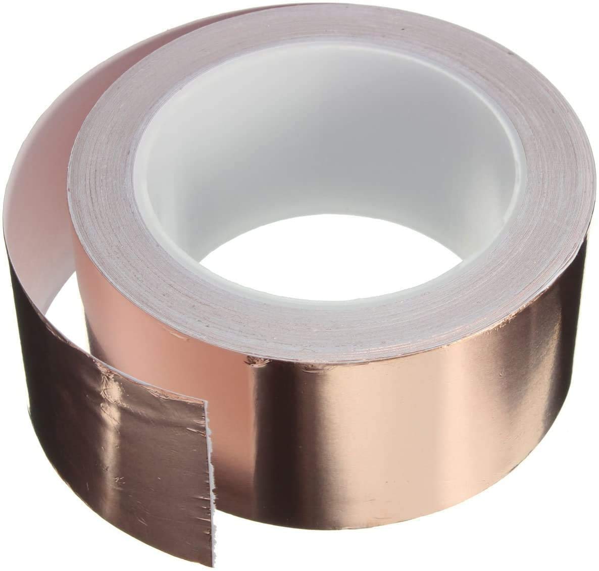 AIYUNNI Copper Foil Tape (2 inch X 66 FT) with Double-Sided Conductive Adhesive for Guitar & EMI Shielding,Stained Glass Making,Electrical Repairs,Paper Circuits,Soldering,Grounding,DIY Copper Tape