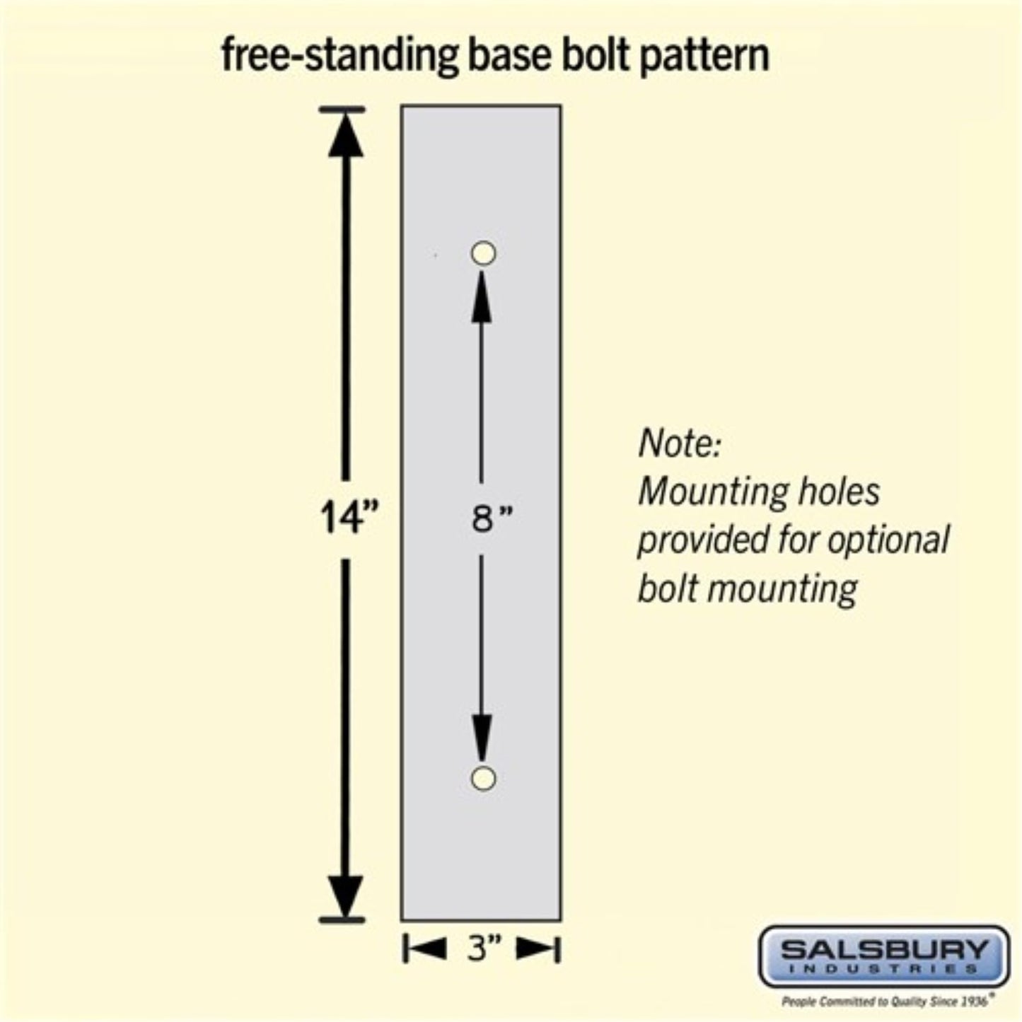 Salsbury Wood Locker Bench - 48 Inches - 14 Inches Deep - Dark Finish - Free Standing