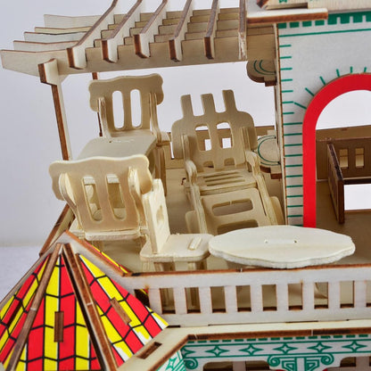 NWFashion 1:20 Scale Wooden Piecese 34Sets Furnitures for Dollhouse(Furniture Sets)