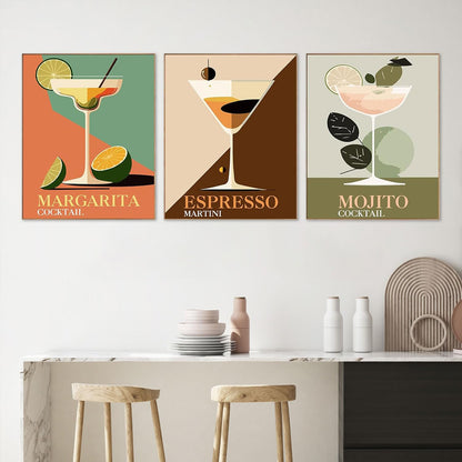 EIBEILI 6 Pack Diamond Painting Kits for Adults, Wine 5D Diamond Art Kits for Beginner Cocktail DIY Full Drill Diamond Dots Crystal Craft Kits for Home Wall Decor Gifts(6 Pack/12X16 Inch)