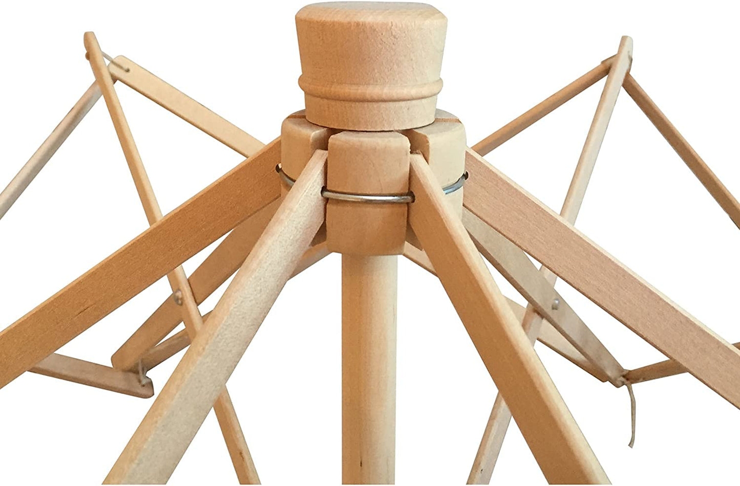 AnNafi® Premium Knitter Yarn Swift 24" (One Size Fits All) Umbrella Wooden Yarn Ball Winder