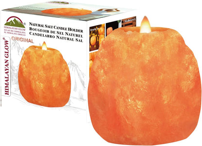Himalayan Glow Hand Carved Himalayan Salt Candle Holders - Home Decor Night Light
