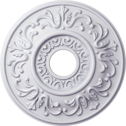 Ekena Millwork CM18VL 18-Inch OD x 3 1/2-Inch ID x 1-Inch P Valletta Ceiling Medallion
