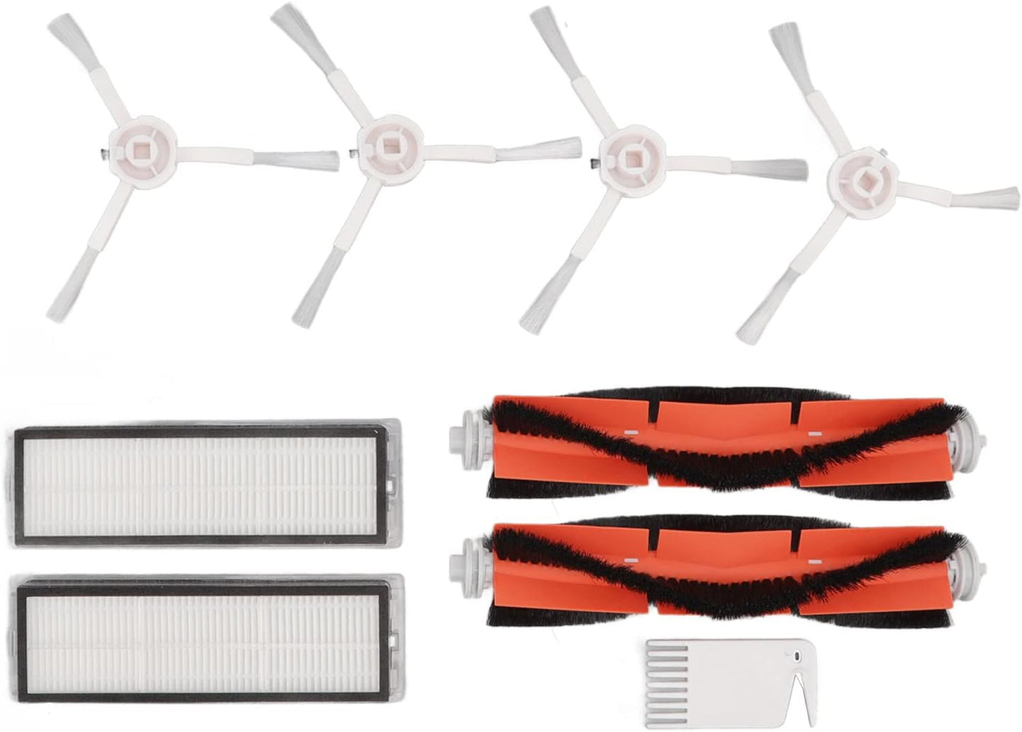 Robot Vacuum Mop Brush Kit, Filters and Flat Comb Kit for 1C Dreame F9 Xiaomi 1T Mi Robot Vacuum