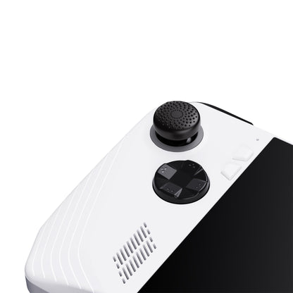 PlayVital Black Thumbsticks Grips Caps for ROG Ally, Accessories Silicone Thumb Grips Joystick Caps for ROG Ally - Raised Dots & Studded Design
