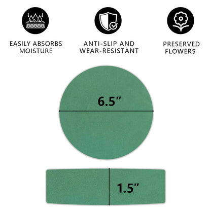 UEREASY Floral Foam Blocks for Fresh Flowers - Flower Foam, 6-Pack Foam for Flower Arrangements, Long-Lasting Water Absorbent Foam, for All Kinds of Flower Decorations(6.5")