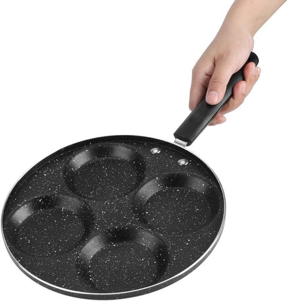 HEEPDD 4 Cup Egg Frying Pan, 24.5cm Non Stick Omelet Pan for Breakfast Pancake Egg Burger Steak