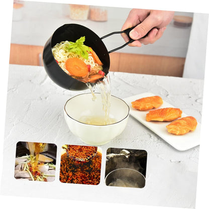 Mini Wok Stew Pot with Handle, Multi-Functional Cooking Pot for Home Stove, Iron Kitchenware