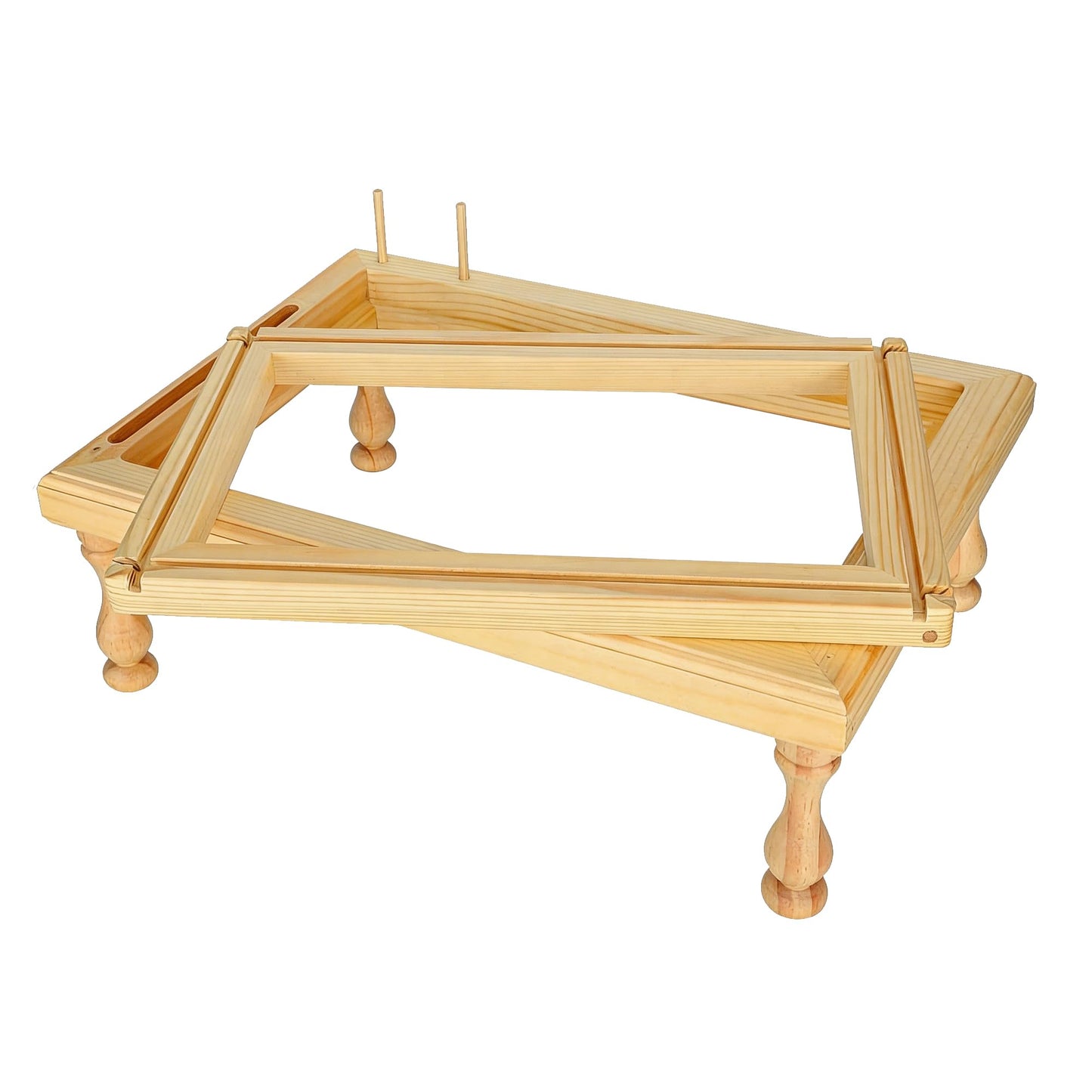 LANXGNAN Beech Wood Embroidery Frame Stand - Holder with Inner Frame