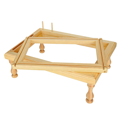 LANXGNAN Beech Wood Embroidery Frame Stand - Holder with Inner Frame