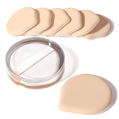 MOHOPE 8Pcs Air Cushion Makeup Sponges for Foundation with Portable Box | Latex-Free Blending Sponge for Liquid, Cream, Foundation and Powder | Round Powder Puff | Mix