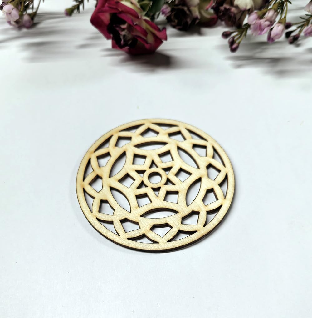 Sourdough Bread Stencil Set,4 Pack Laser-Cut Wooden Mandala Stencils for Artisan Bread Scoring, Flour Dusting & Decor (Natural Wood)