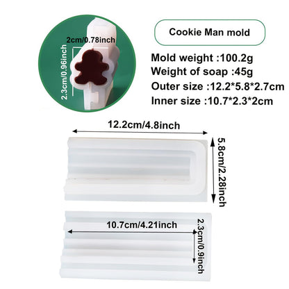 Column Silicone Soap Embed Molds Soap Making Supplies Tool Long Tube Silicone Mold Chocolate Candy Mold Handmade Candle Mold Set