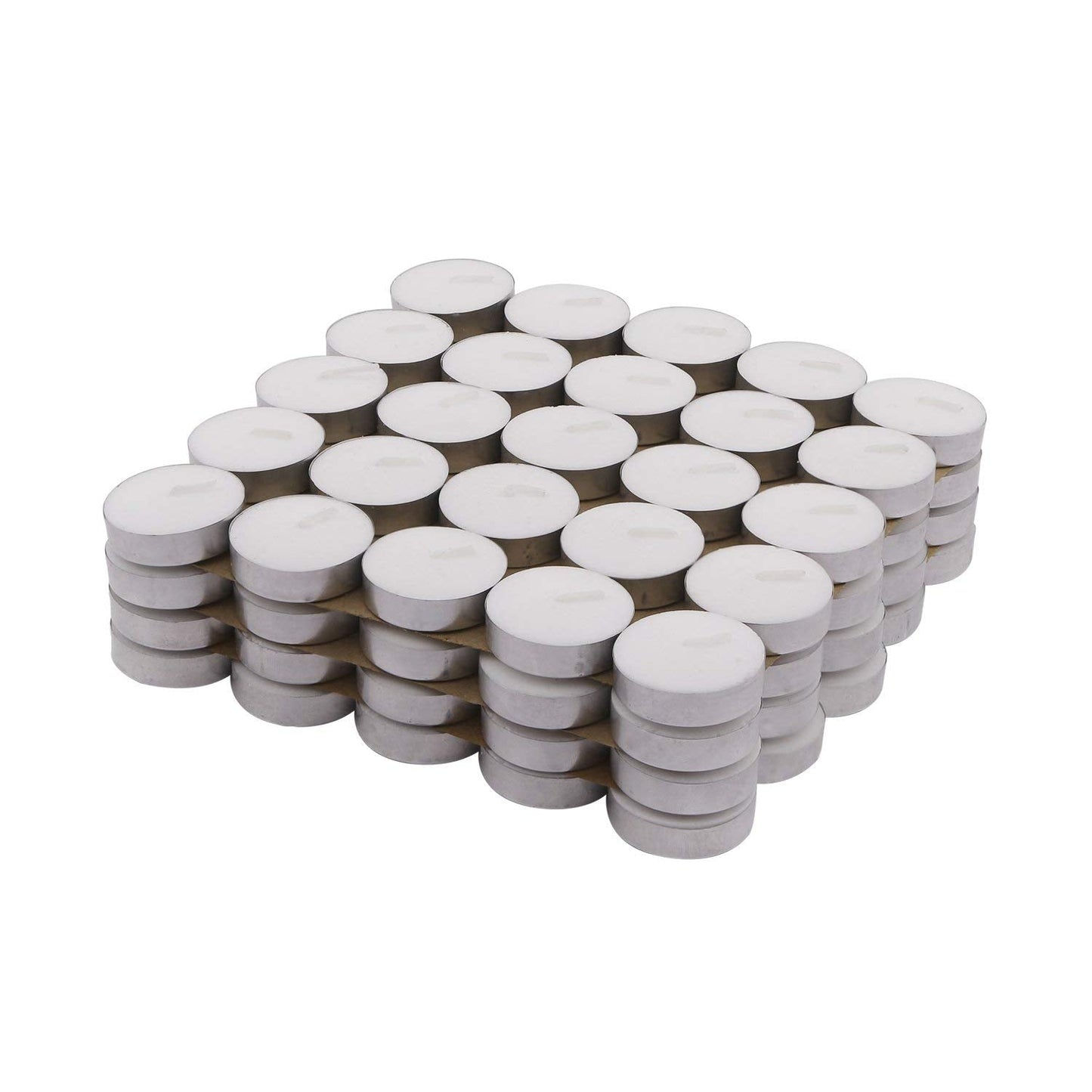 Wax Unscented Tealight Candles Pack of 100 for Diwali Decoration | Long Burning | Smokeless | Candles for Home Decor, Offices, Dining & Special Occasions (Pack of 75 White)