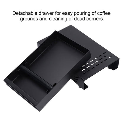 Stainless Steel Coffee Knock Box Drawer With Non Slip Feet, Rubber Lever Coffee Machine Drawer For Household Shop Knockbox With Drawer Coffee Knockout Drawer(Black)