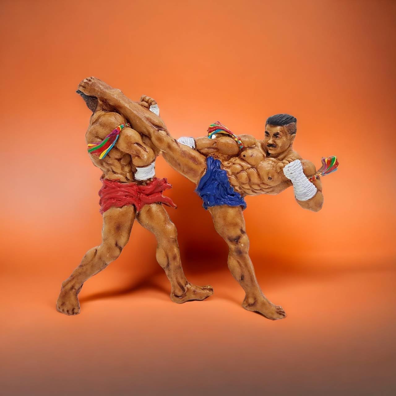 4" Muay Thai Jorakae Fad Hang 3D Resin Fridge Magnet - Crocodile Sweeps Its Tail Basic Movement Souvenir