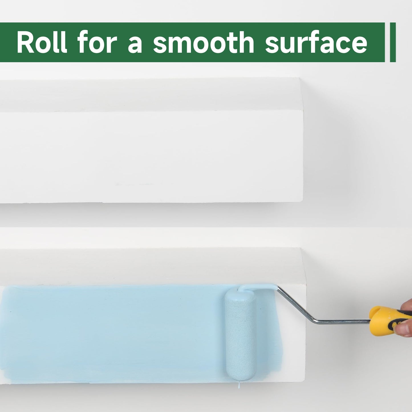VOOMEY High Density Foam Paint Roller,Paint Roller Covers 6 inch,Small Paint Roller, Sponge Rollers for Painting House,Walls,Ceilings, Doors,Furniture(10 pack)