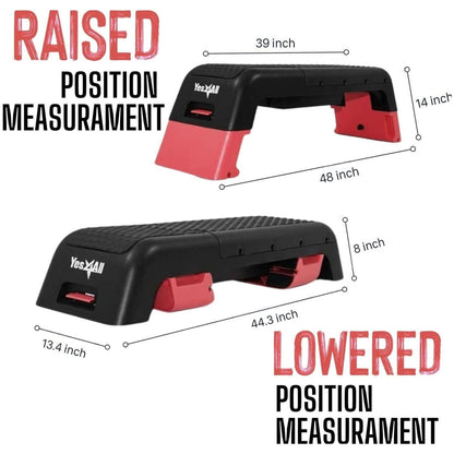 Yes4All Multifunctional Aerobic Deck - Versatile Fitness Station, Weight Bench, Aerobic Stepper, Plyometrics Box for Cardio Workouts and Strength Training