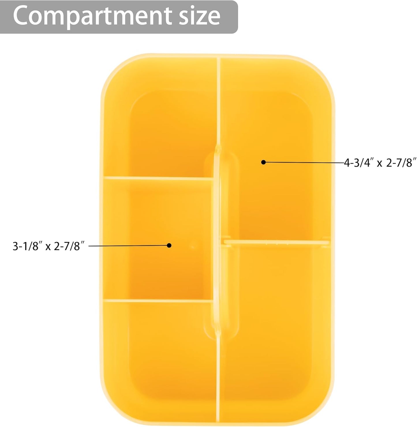 Tiawudi 2 Pack Caddy Organizer with Handle, Portable Storage for Cleaning, Bath, Makeup, Art, Craft, Classroom