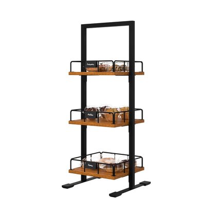 KoolMore 12 in. 3-Tier Wooden Bakery, Supermarket & Cafe Display Case