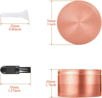 Spice Grinder 3 inch in Rose Gold