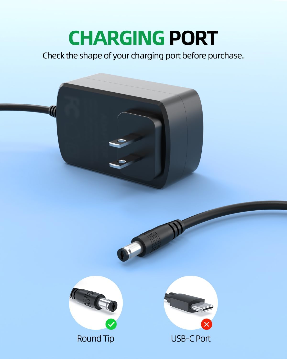 27V 26.5V AC Charger for NEQUARE-S12 Handheld Cordless Stick Vacuum Cleaner Power Adapter Cord