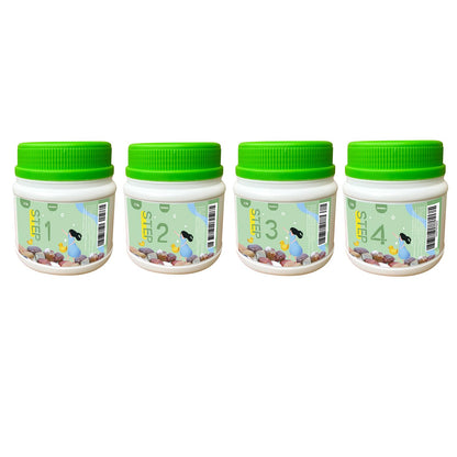 12 LBS Rock Tumbler Grit Set, Rock Tumbler Grit Refill Kit,4-Steps Supplies for Tumbling and Polishing Stones and Gems