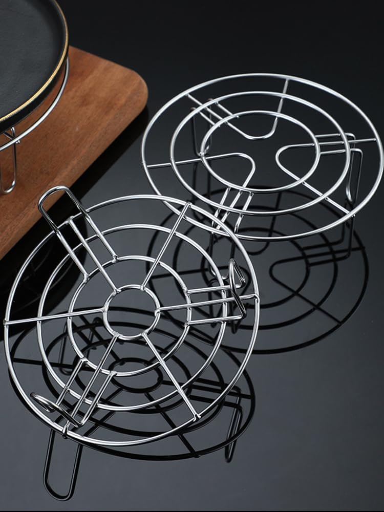 5.5 Inch Cooking Rack, Round Stainless Steel Baking and Cooling Steaming Rack for Air Fryer, Instant Pot
