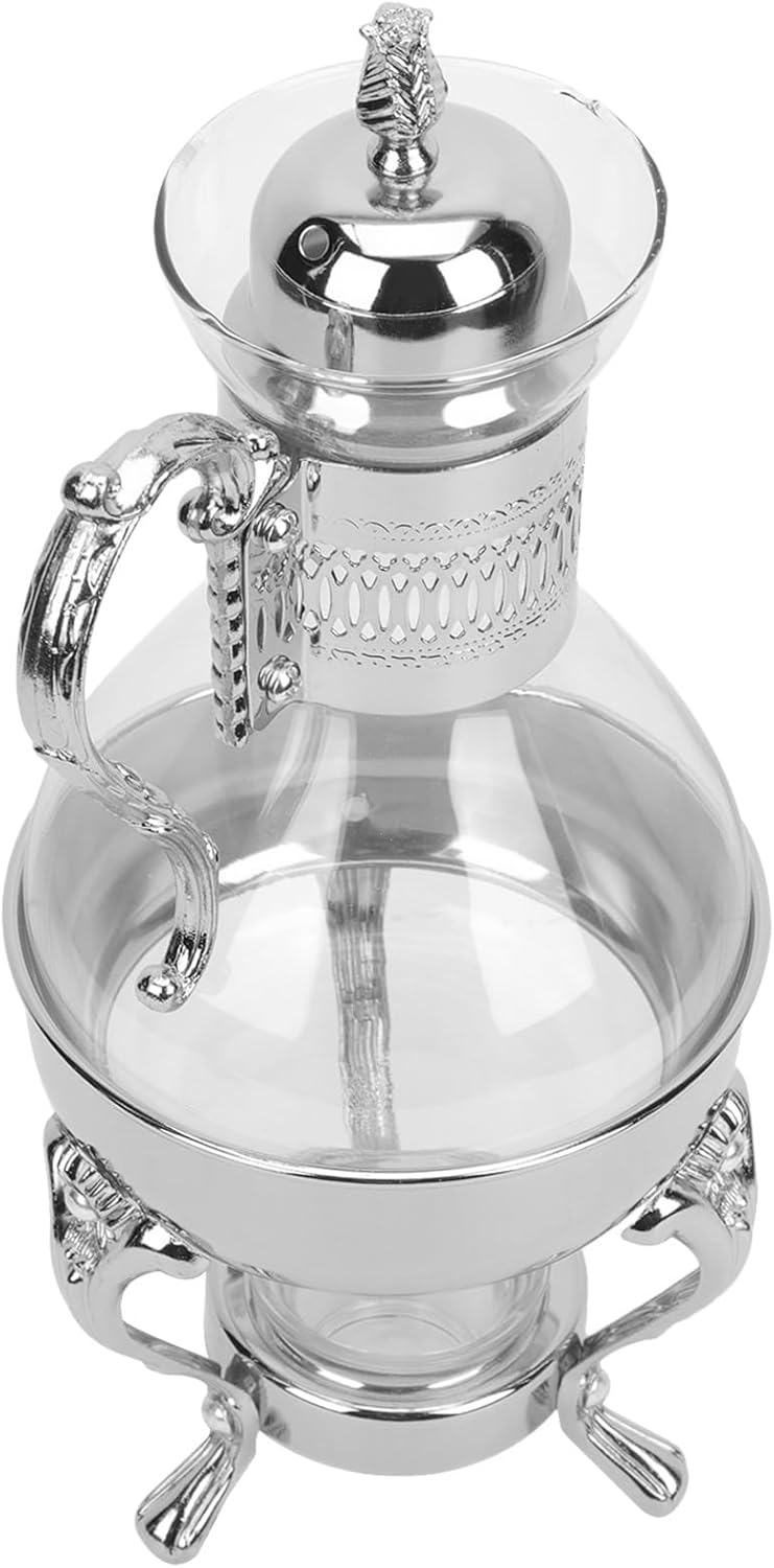 Gadpiparty Heated Coffee Pot, Turkish Coffee Machine, Ceramic Teapot, Glass Water Kettle