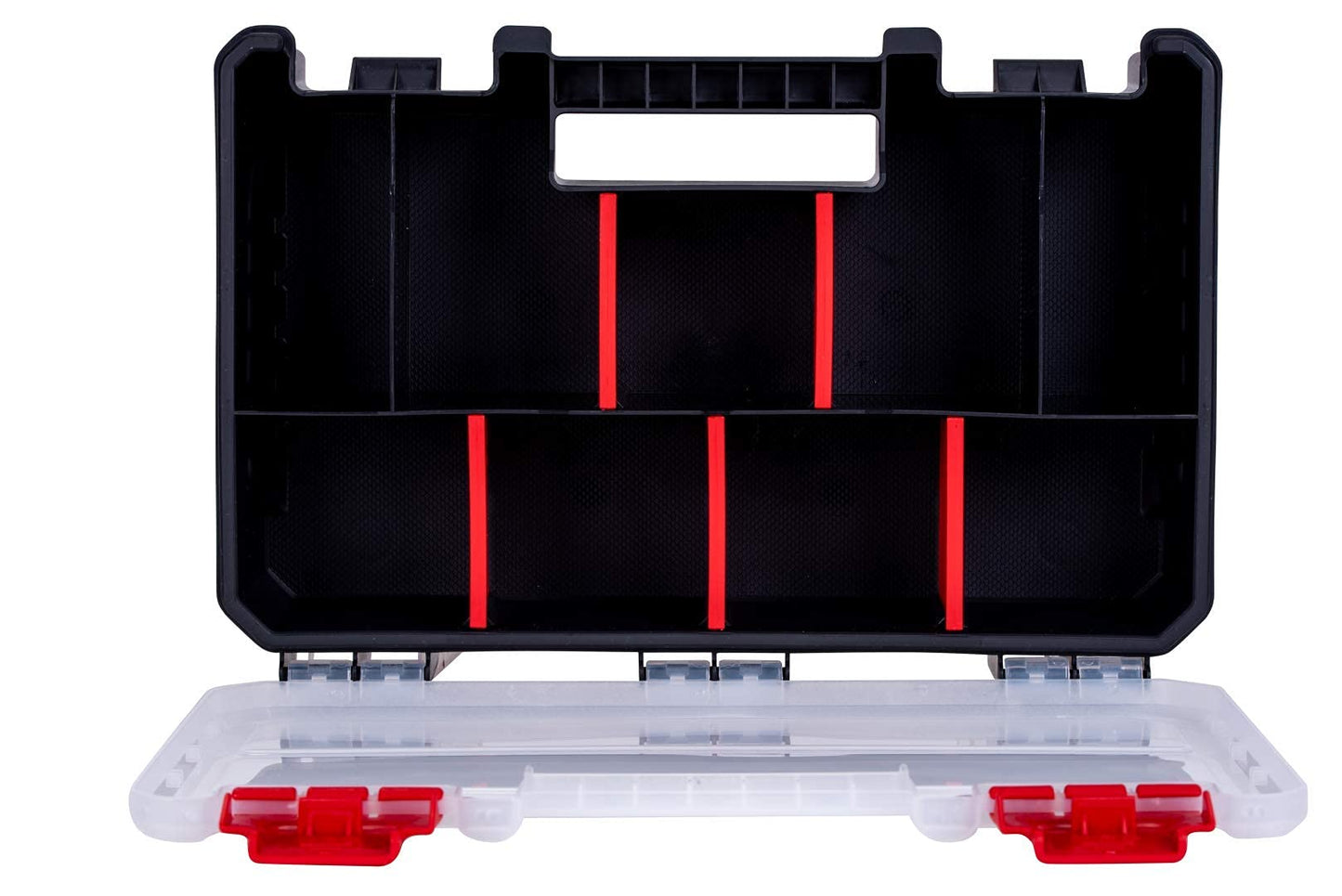 3-Pack Organizer Set – Small Parts Storage Boxes with Removable Dividers – 1 Medium & 2 Mini Hardware Cases for Screws, Bolts, Crafts – Durable Nylon Toolbox for Garage or Travel Use