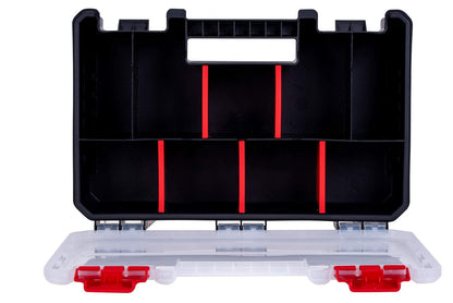 3-Pack Organizer Set – Small Parts Storage Boxes with Removable Dividers – 1 Medium & 2 Mini Hardware Cases for Screws, Bolts, Crafts – Durable Nylon Toolbox for Garage or Travel Use