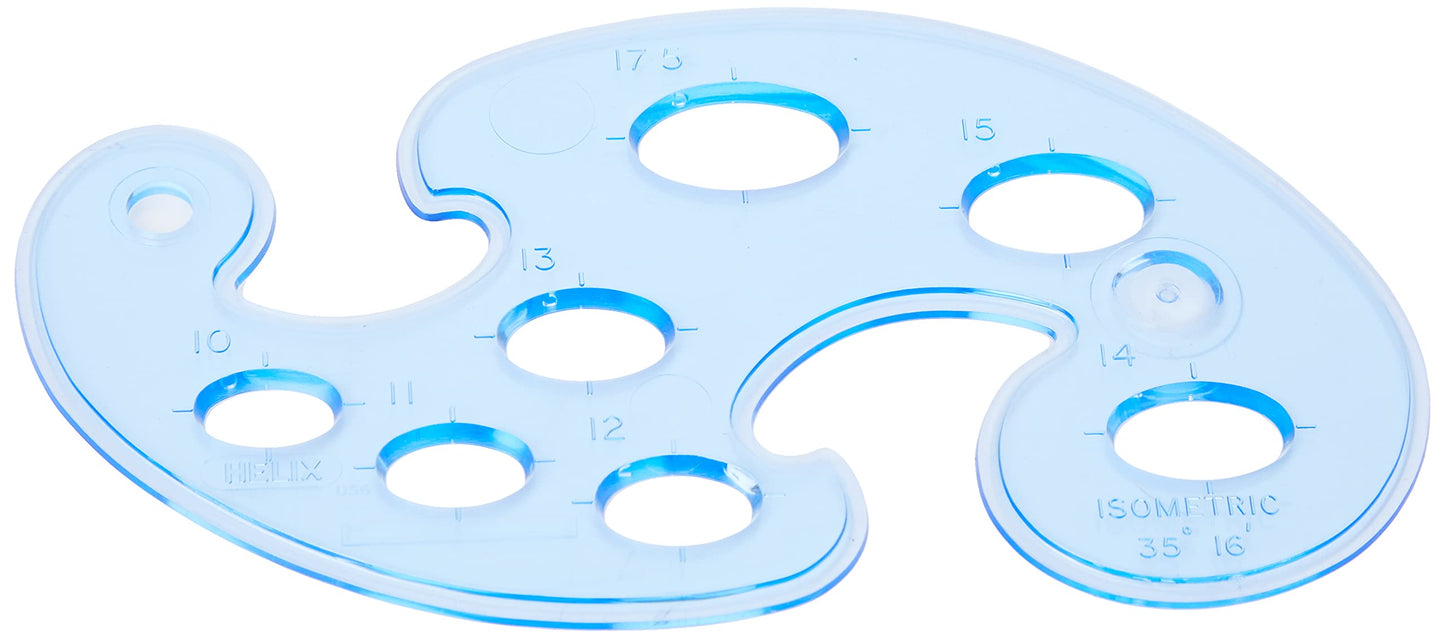 Helix French Curves 3 Piece Set - Precision Drawing - Enhanced Accuracy - Versatile Tools for Designers - Durable and Affordable -