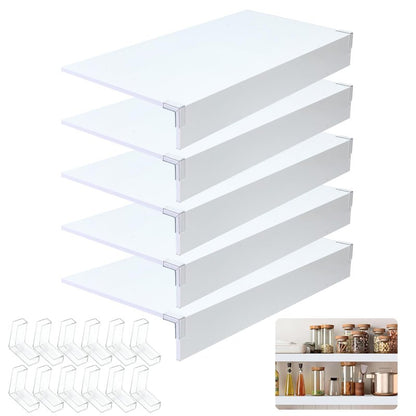5 PCS Wire Shelf Covers,24*12 Wire Rack Covers for Shelves,0.31in Thick PVC Wood-Look Faux Shelf Cover for Wires Shelving,Moisture Resistant Durable,Easy to Cut Install,Shelves Cover for Pantry Closet