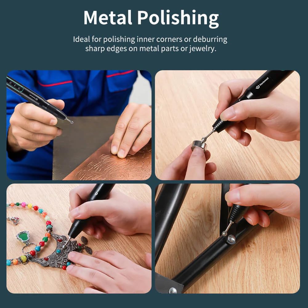 Hanboost 14Pcs Diamond Ball Shape Engraving Burr Set for Rotary Tools S2, 3/32" (2.35mm) Shank Carving Bits for Glass, Jade and Ceramics, Ideal for Jewelry Makers and Model Builders