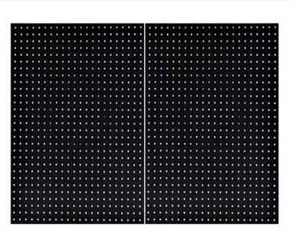 WallPeg Made in USA Pegboard Panels Garage Organization - Wall Storage Kit (PB-2 B) (2) ea - 24" x 16" Peg Board Tool Organizer Panel Set - Garage Organizer Kit