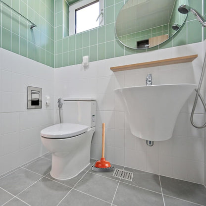 Plunger Holder, Plunger Tray, Air Drying Mat for Toilet Plunger, Stand Wicks Water and Dries Quickly (1pc)