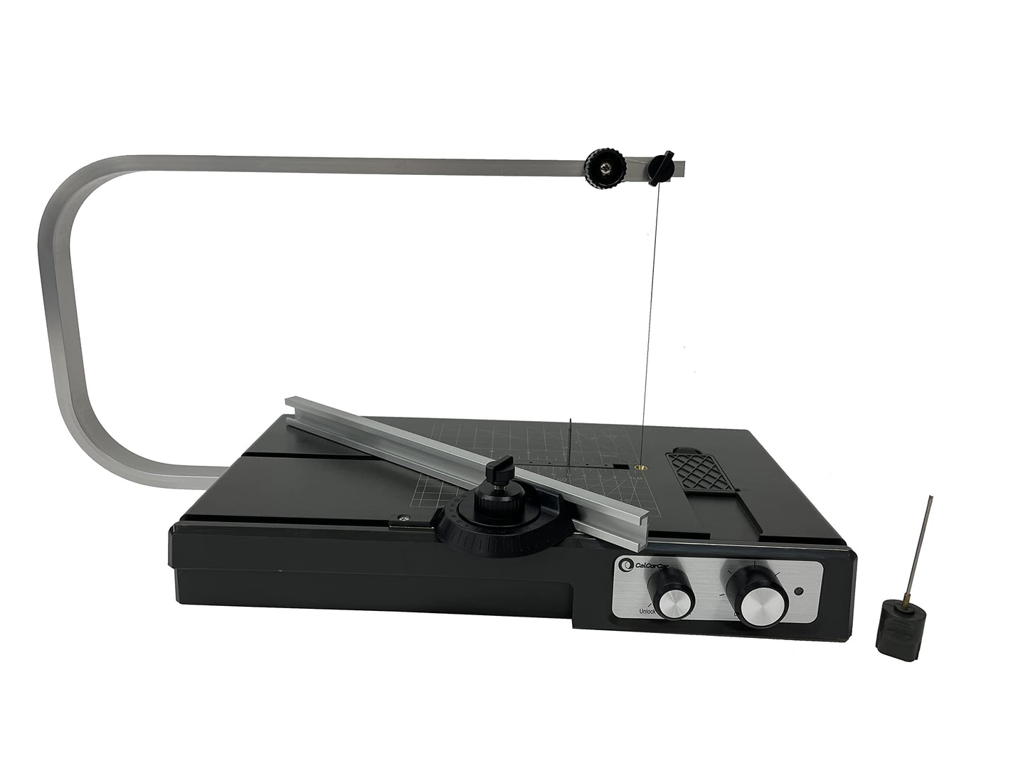 Hot Wire Foam Cutter Table- Variable Temp, Multi Angle, Bevel Shaping Hot Foam Knife With Removable Plunge Cutter. Includes 100-240v 18w Power Transformer By Calcor C3M