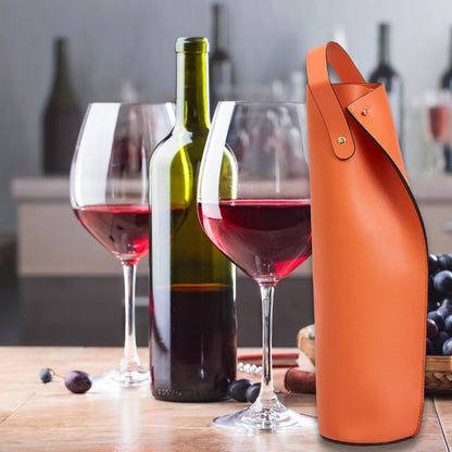 LEVARE Premium Wine Tote Carrier - Elegant Double-Layered Design for 750ML Wine & Champagne Bottles, Practical Gift