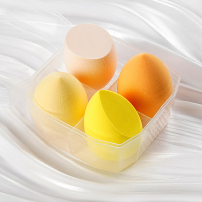 4 Pcs Makeup Sponges Blender Set Professional Beauty Sponge Foundation Blending Blender Beauty Sponge For Makeup Tool with Gift Box Latex-Free Dry Wet Use Foundation Cosmetic Makeup Accessories